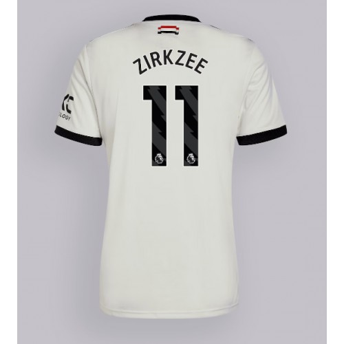 Fotballdrakt Herre Manchester United Joshua Zirkzee #11 Tredjedrakt 2024-25 Kortermet